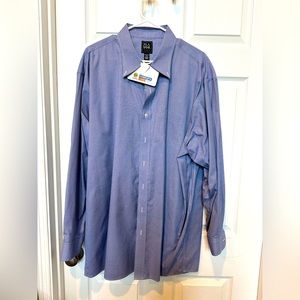 Blue checkered men’s dress shirt - gently used